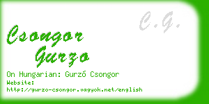 csongor gurzo business card