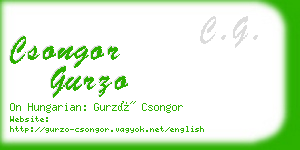 csongor gurzo business card